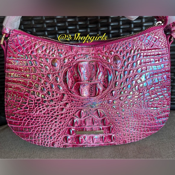 NWT Brahmin Shayna MAGENTA WONDERLAND Melbourne Crossbody - Picture 10 of 15